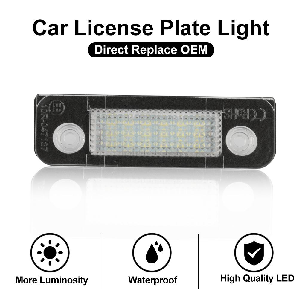 2 шт. Автомобильная светодиодная подсветка номера, лампа освещения номерного знака, авто лампа Canbus 6000K 12 В для Ford Fusion для Mondeo/MK2 для Fiesta MK5