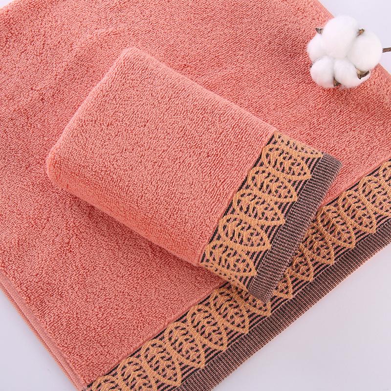 Утолщенное мягкое впитывающее хлопково-полиэстеровое полотенце для лица - подарок для домашнего использования