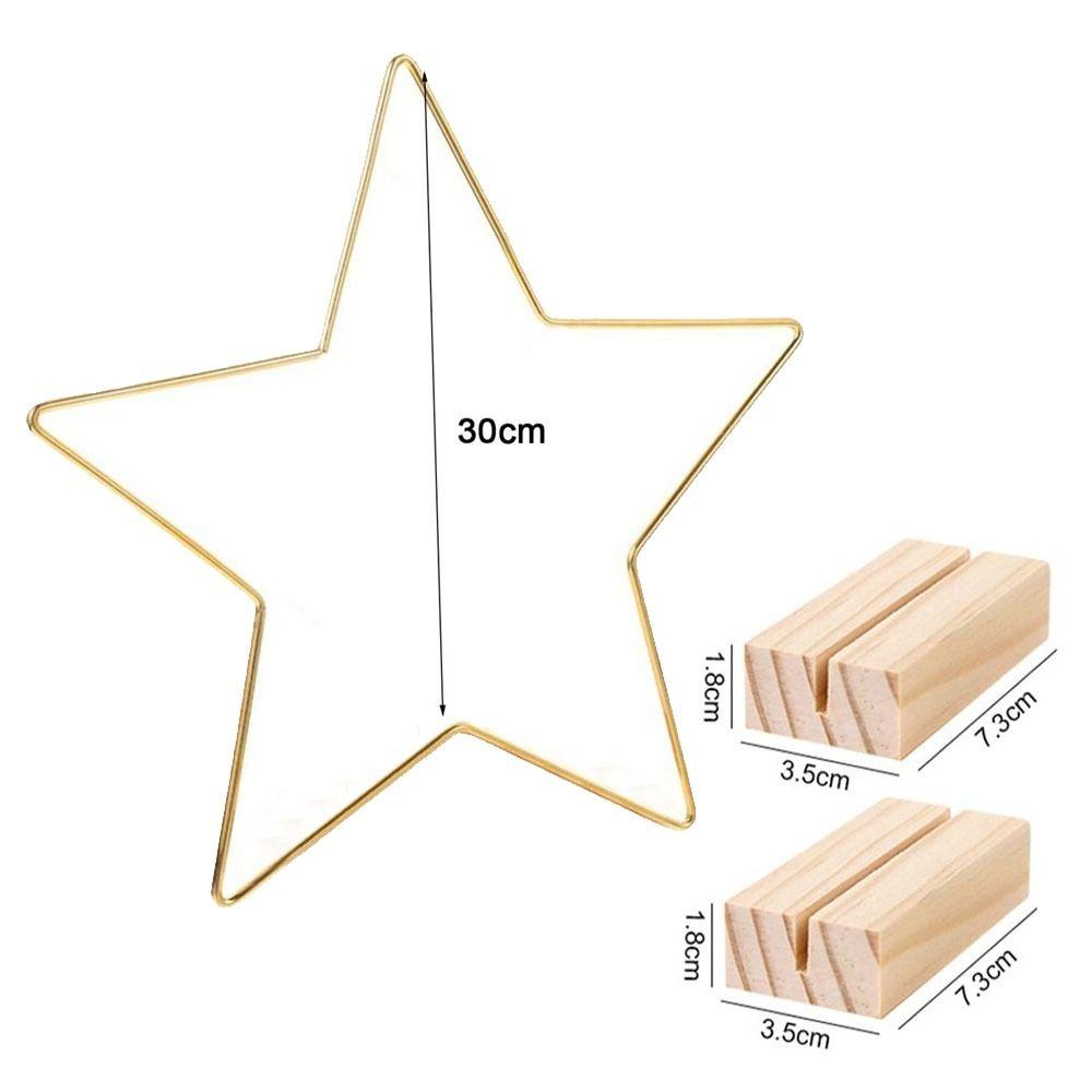 Metal Flower Garland DIY Table Decor Ring Fashion Card Holders  Wedding