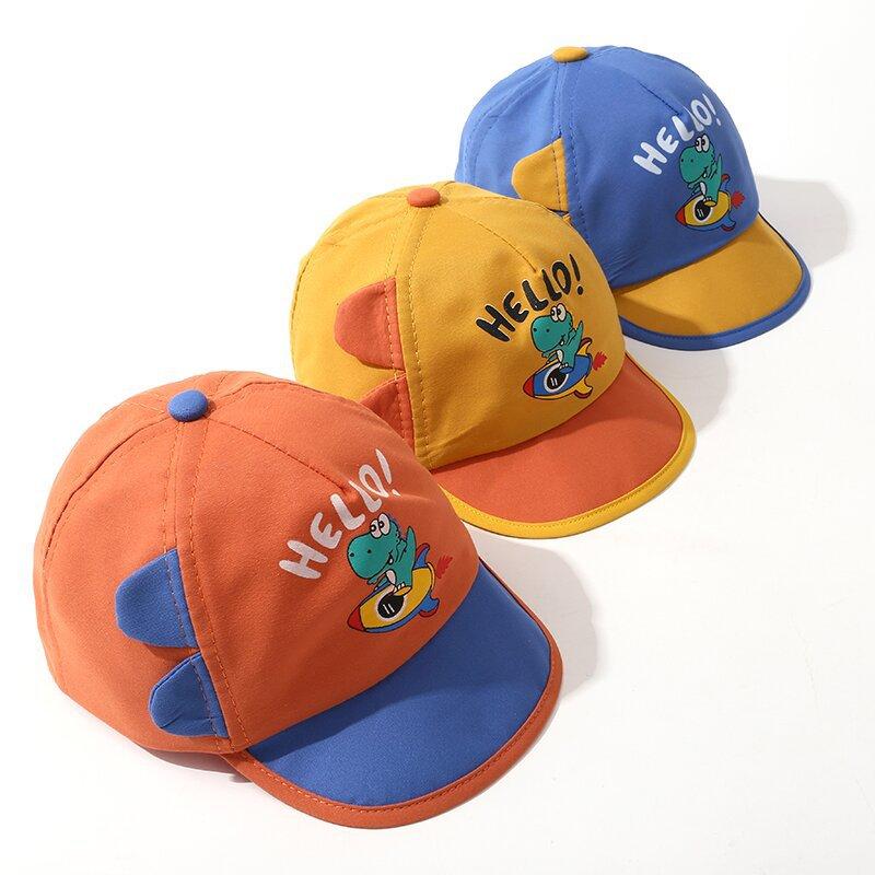 Cartoon Super Cute Dinosaur Baseball Cap For Children Sunscreen Baseball Cap For Boys And Girls Lightweight Sun Hat For Kids.