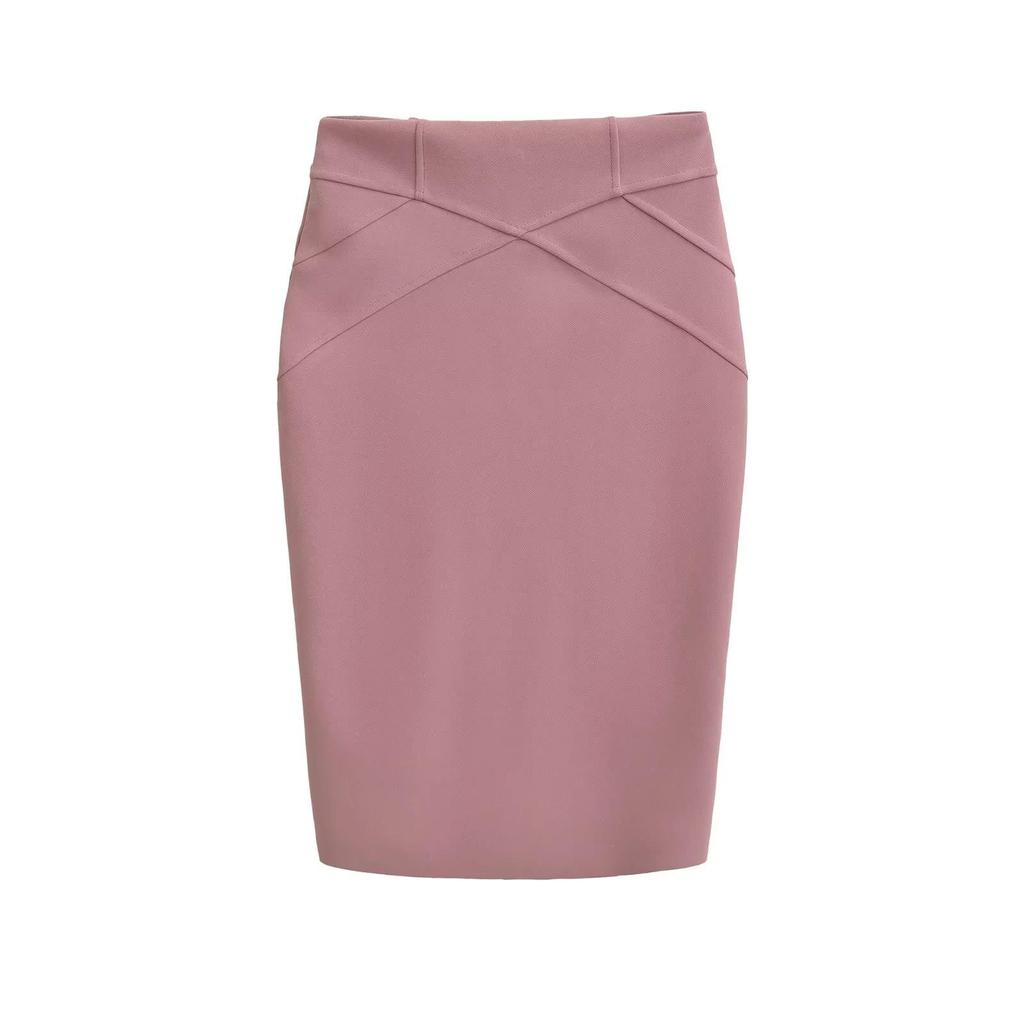 Корейская юбка-миди с высокой талией: 3D пэчворк, облегающий бедра, осенне-зимний стиль