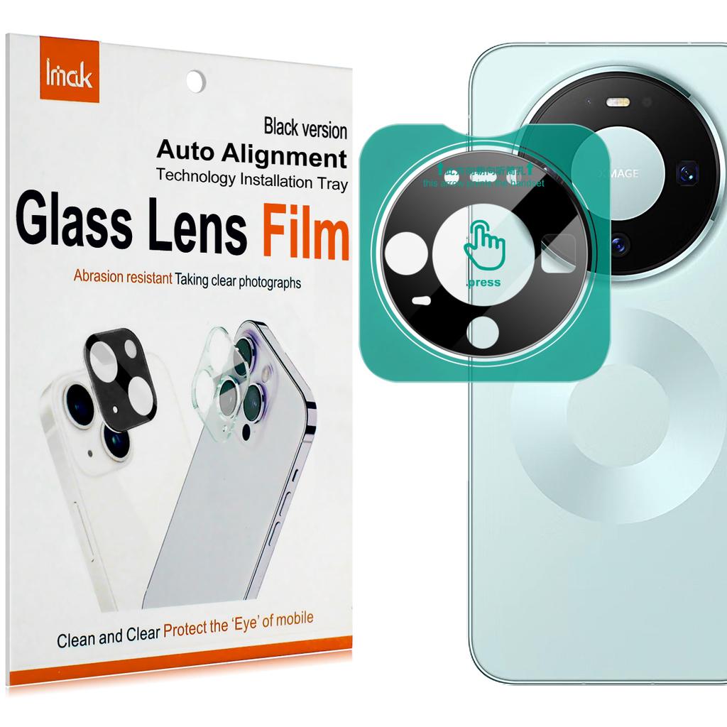 Для Huawei Mate 80 Pro Max Стекло IMAK Высококачественная Стеклянная Пленка на Объектив Самопозиционирующаяся Черная Версия