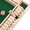 Practical Product Dice Game Four-sided Flop Game Digital Board Game Party Play Props Wooden Flop Toy