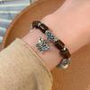 Butterfly Ceramic Highquality Bead Bracelet Classic Retro Style Elegant Wristwear Womens