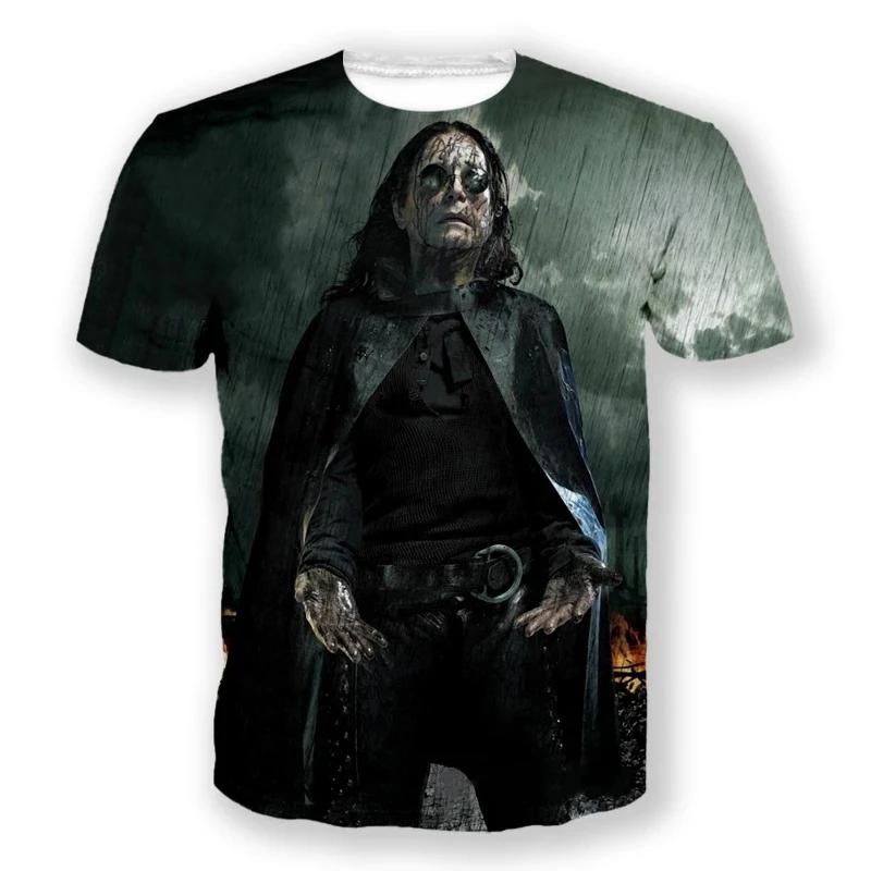 Summer T-Shirts Ozzy Osbourne 3D Printed Streetwear Men Women Fashion Oversized Short Sleeve T Shirt Kids Tees Tops Man Clothing