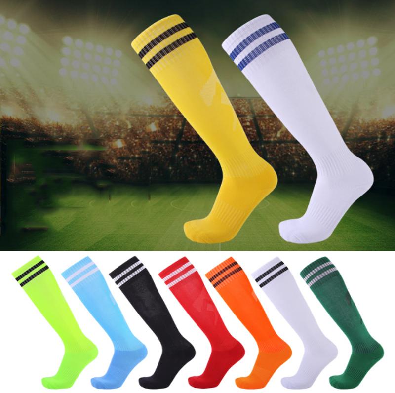 Factory Price Man Wear-resistant Custom Design Grip Socks Anti slip Youth Football Compression Long Sport Man Boy Socks
