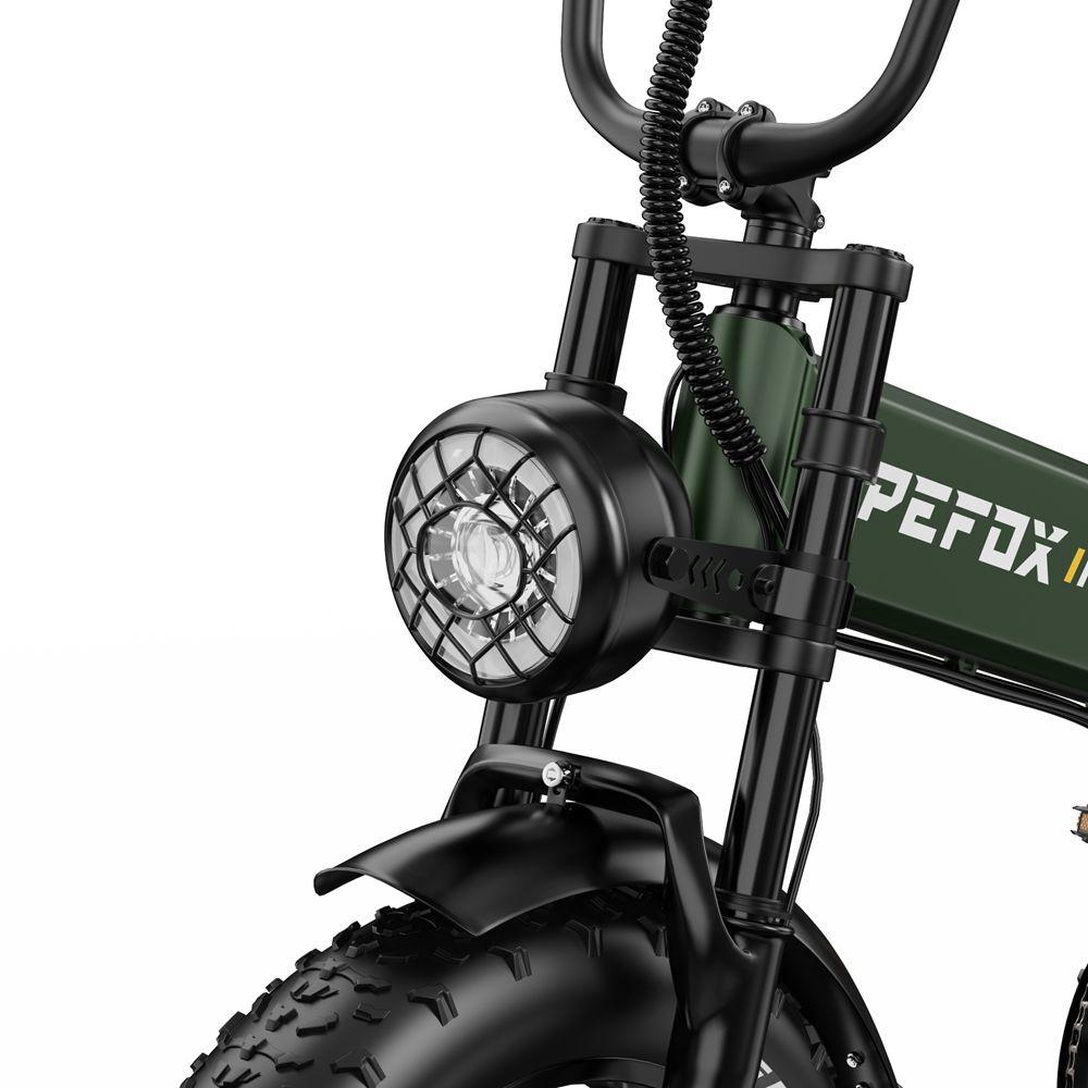 Electric Bicycle Foldable Apefox Rh20 750Wx2 Motor 20"x4.0" Tire 7 Speed All Terrain Adult Electric Bike 48V 22.5Ah Dual Hydraulic Brakes