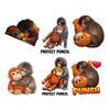 Защитные наклейки 'Punch The Monkey' для автомобиля, ноутбука. Милая обезьянка, держащая плюшевую игрушку. Виниловые наклейки. Легко наклеивать/снимать. Веселый декор для детской комнаты