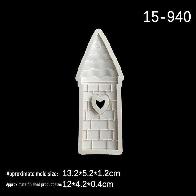 Силиконовая форма «Мультяшный замок» для украшения тортов из помадки и шоколада