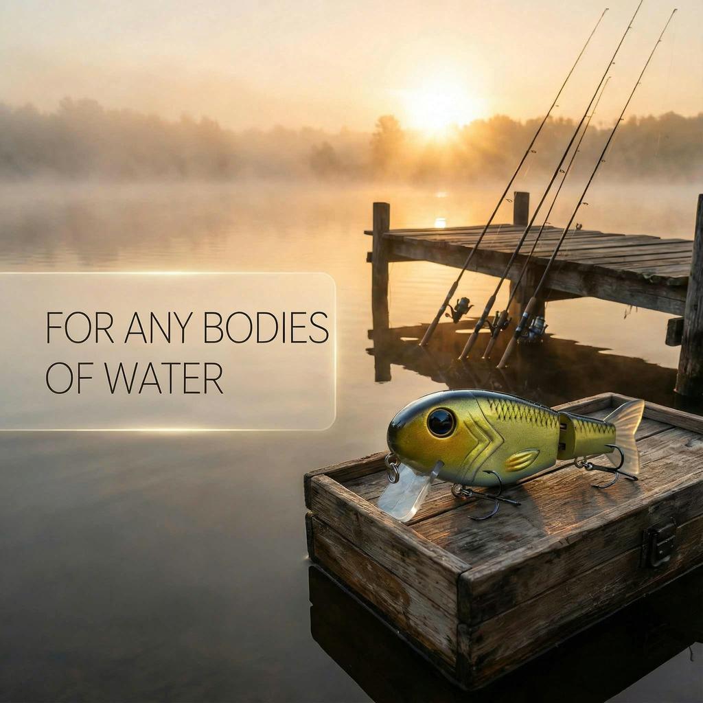 Two-Section Lifelike Fishing Lure with PVC Soft Tail 10cm 29.5g - Freshwater & Saltwater Bass Pike Fishing Bait