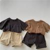 GL-kids Футболка с мультяшным принтом в корейском стиле - С коротким рукавом, Приятная к коже, Стирающаяся, Повседневный топ унисекс для детей