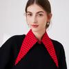 Red Polka Dots Lapel Fake Collar For Women Detachable Removable Half Shirt False Blouse Neck Collar Clothing Accessories