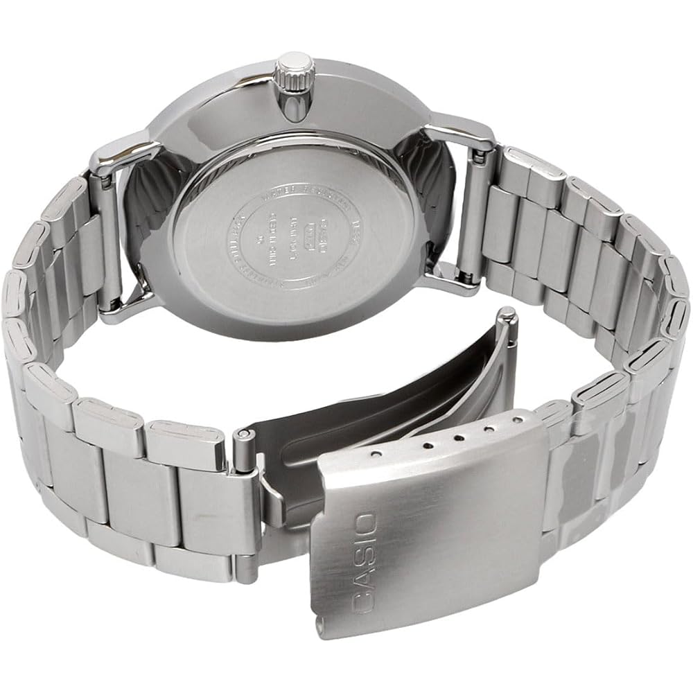 Мужские кварцевые часы Casio MTP-VT04D-1E Черный металлический ремешок Импортная модель