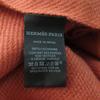 Pristine HERMES Scarf Grand Chevron Leather logo patch and fringe scarf cashmere Used
