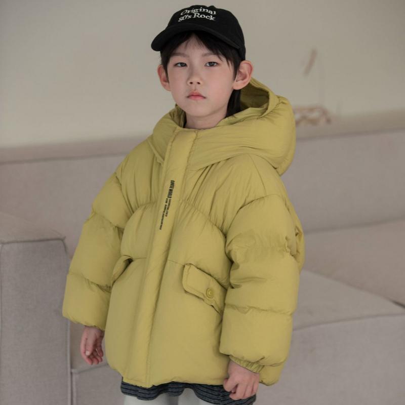 Новая зимняя детская одежда в корейском стиле для мальчиков и девочек, короткая мягкая утолщенная стеганая куртка, детский пуховик