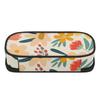 Pencil Case 300D Polyester Casual Zip Around Closure with Main Pocket Mesh Layer and Removable Pen Divider for Everyday Study