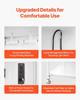 3D Printer Enclosure with Ventilation, Dustproof Waterproof Transparent Acrylic 3D Printer Tent, Constant Temperature Protective Case with LED,
