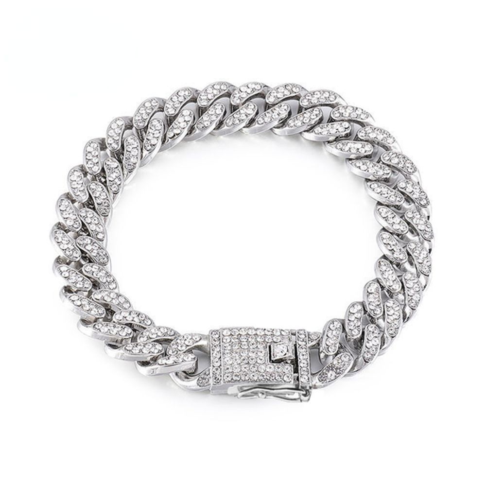 Metal Pet Supplies Fighting Necklace Dog Accessories Pet Chain Dog Jewelry Collar Necklace