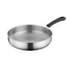 Flat Bottomed Pan Anti Drop Rust Proof For Household Frying Needs Stainless Steel Flat Bottomed Pan
