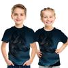 Summer Children Space Galaxy 3D T Shirt Angel Animal Lion Tiger Wolf Leopard Printed Boys Girls T-shirt Kids Fashion Tshirt Tops