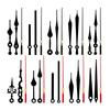 10/12/14/15/18set DIY Clock Hands for DIY Clock Making Multiple Sizes Available Great for Clock Repair DIY Crafts Easy Install