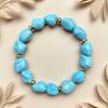 Браслет ручной работы с бирюзой, мужской браслет, браслет с четками для Рамадана, праздничный подарок, для повседневного ношения.