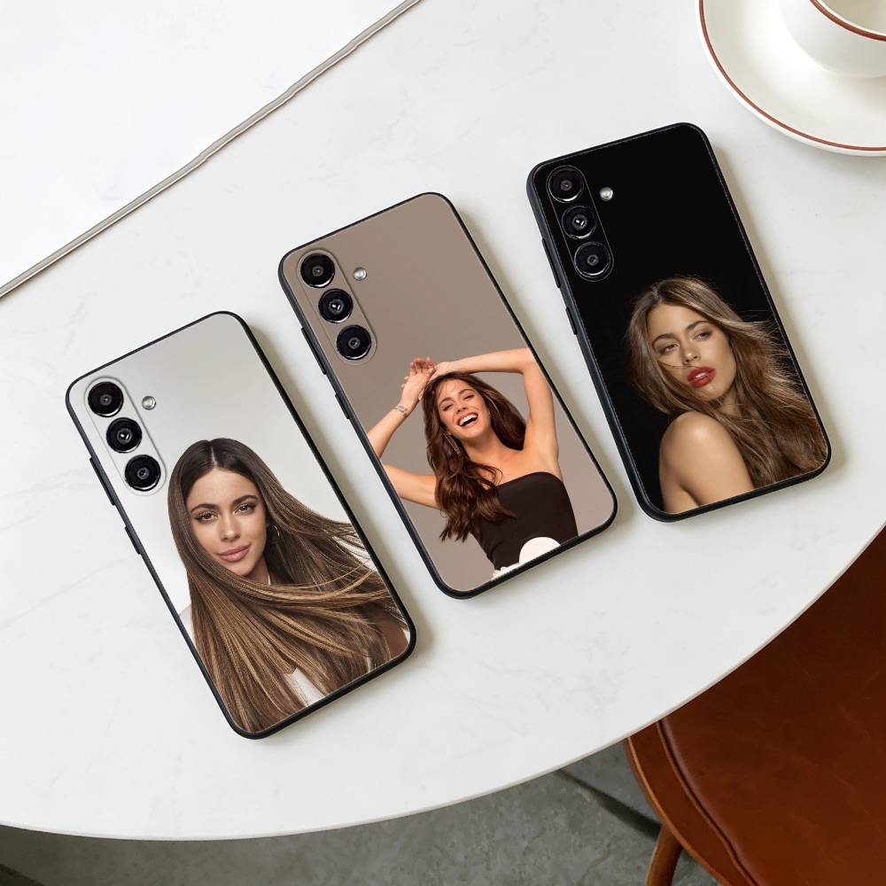 Чехол для телефона Tini Stoessel для Samsung Galaxy A20, 21s, 22, 31, 32, 52, 53, 72, 73, 80, 91, Мягкий черный корпус
