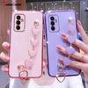 Модный силиконовый чехол с браслетом Love для Samsung Galaxy M53 M33 M62 M52 M42 M32 M22 M12 M02 M31 M51 4G 5G