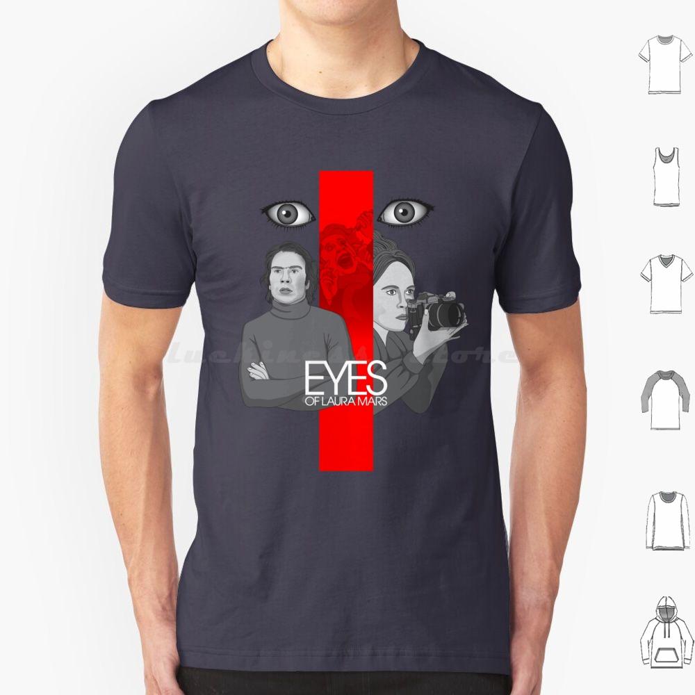 Футболка Eyes Of Laura 6XL Хлопок Прохладная Футболка Фильм Кино Ретро Экран Вектор Фэй Данауэй Джон Карпентер Ли Джонс Глаза Камера