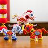 Guochao Paper-cut Year of the Horse Mascot Pony Plush Toy Zodiac Horse Doll Festive New Year Pendant Horse Doll