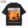Godflesh Streetcleaner Heavy Industrial Experimental Metal Music Vintage Oversized T-Shirt 1EXW