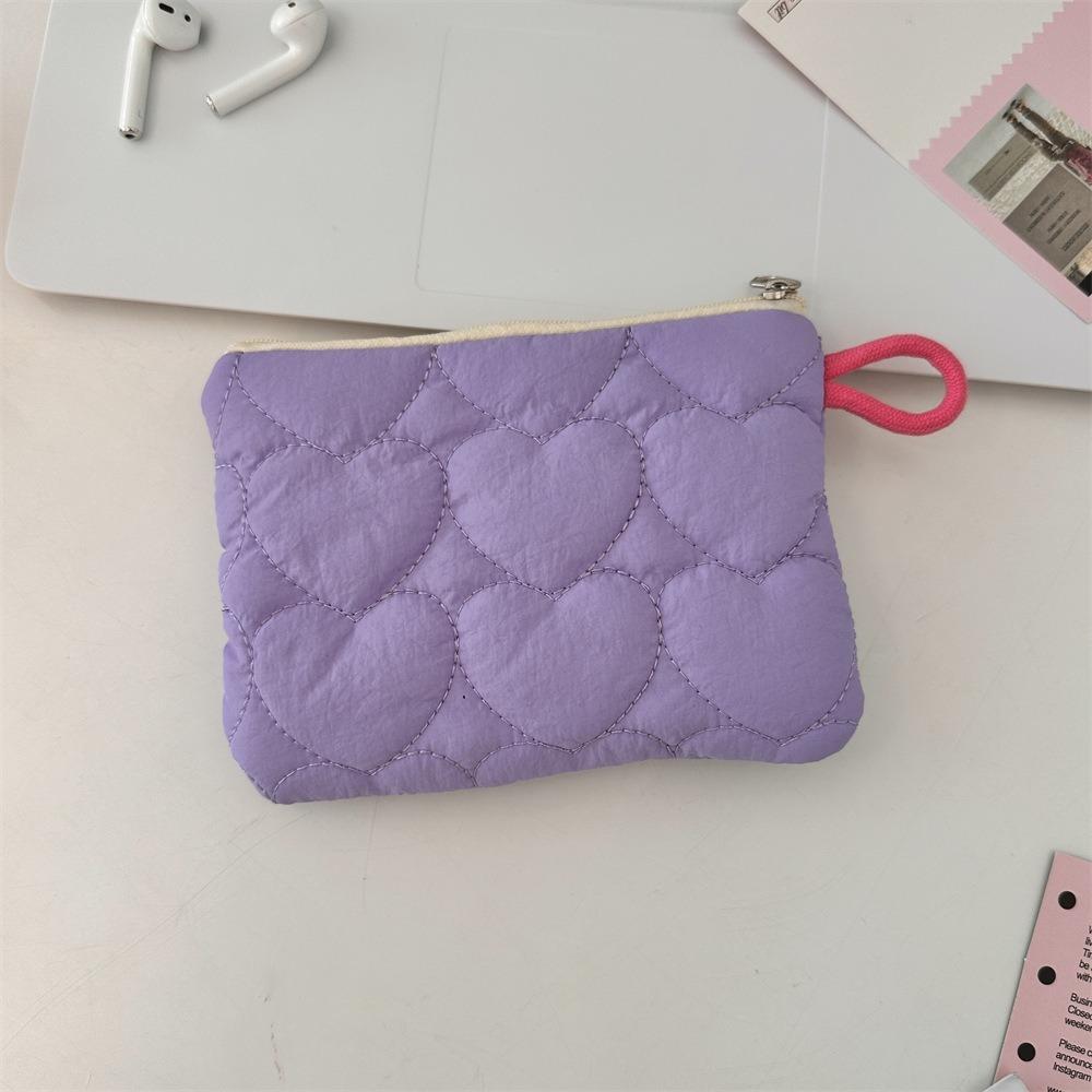 Candy Color Mini Clutch Bags Quilted Female Handbags Portable Storage Bag