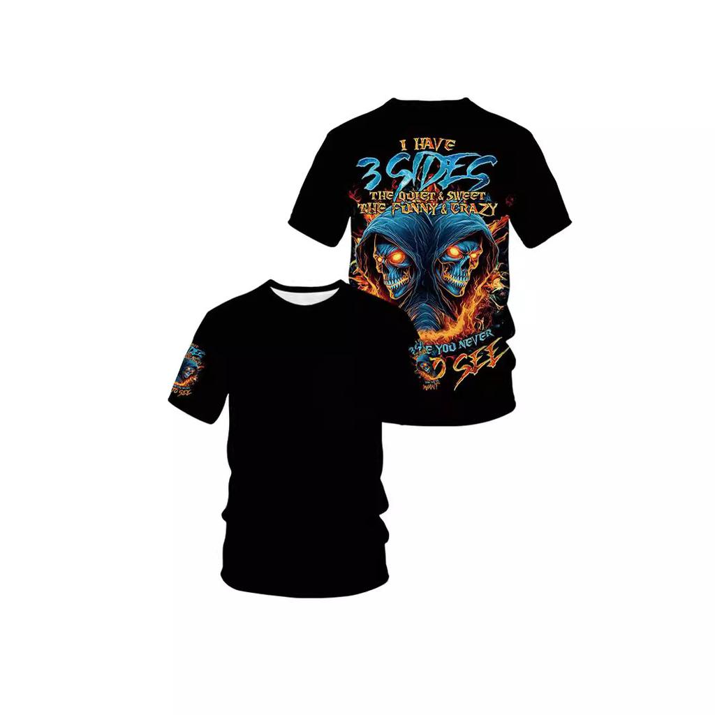 Летние мужские футболки с 3D принтом тигра и дракона, модные повседневные спортивная одежда с круглым вырезом и короткими рукавами, уличная одежда, топы большого размера