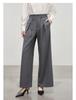 High end waist rope straight leg pants