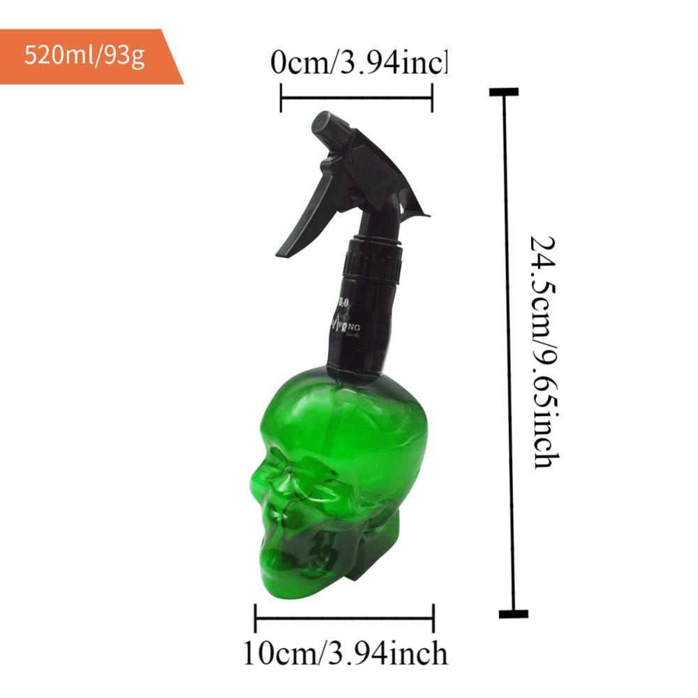 Лейка с рисунком черепа и головы, большая емкость, многоразовые бутылки для парикмахера