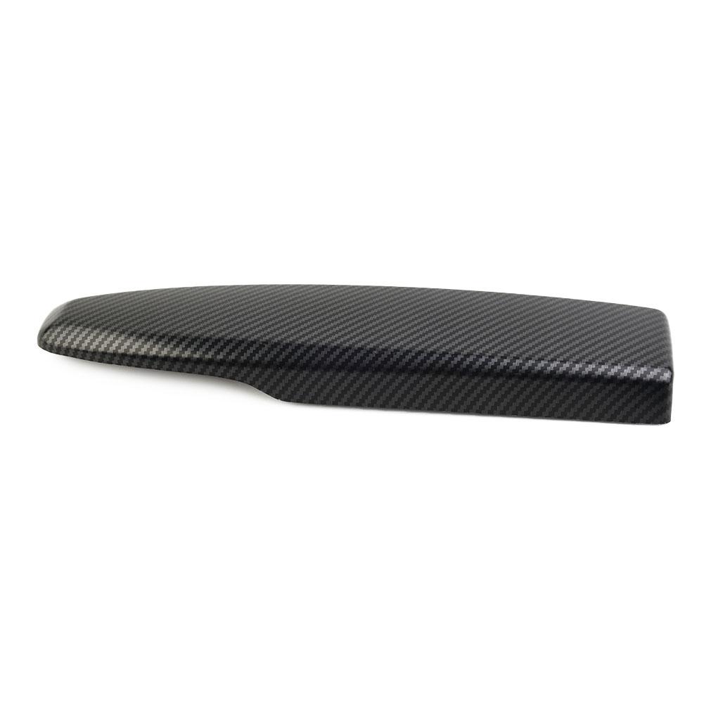 2x крышки панели центрального подлокотника автомобиля из АБС-углеродного волокна черного цвета для Mercedes-Benz C W204 E W212 GLK X204 Аксессуары для интерьера