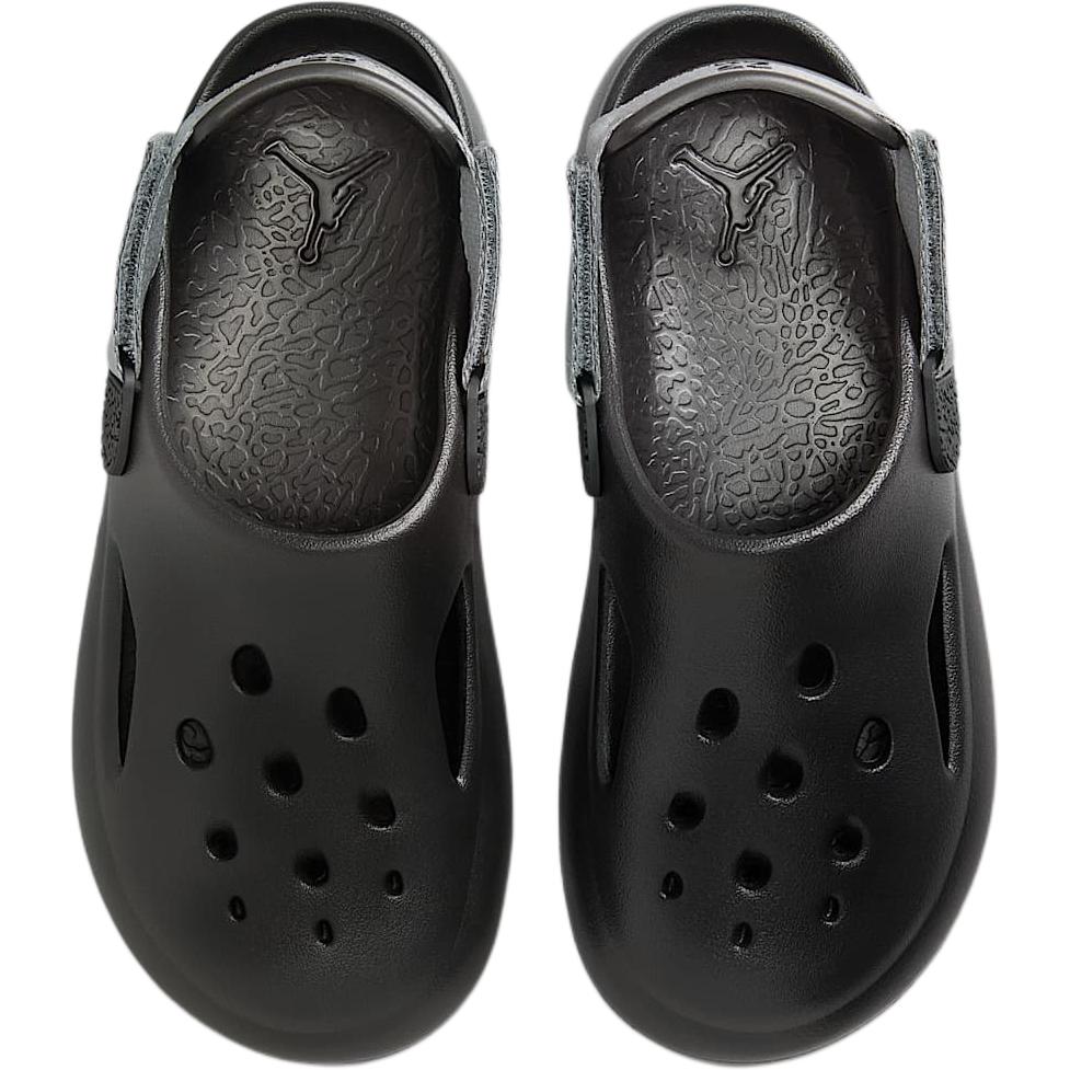 Jordan Hydrip Slip Resistant Abrasion Resistant Low top Children's Sandals Black HF5981-001