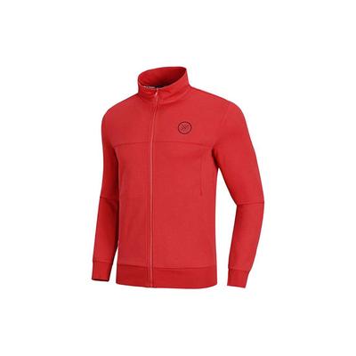 Li Ning однотонная куртка с воротником-стойкой на молнии, мужские куртки красного цвета AWDN669-4