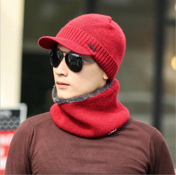 Зимние шапки Skullies Beanies Hat Зимние шапки для мужчин и женщин Шерстяные шарфы Шапки Балаклава Маска Gorras Капот Вязаная шапка Мужская вязаная фуражка