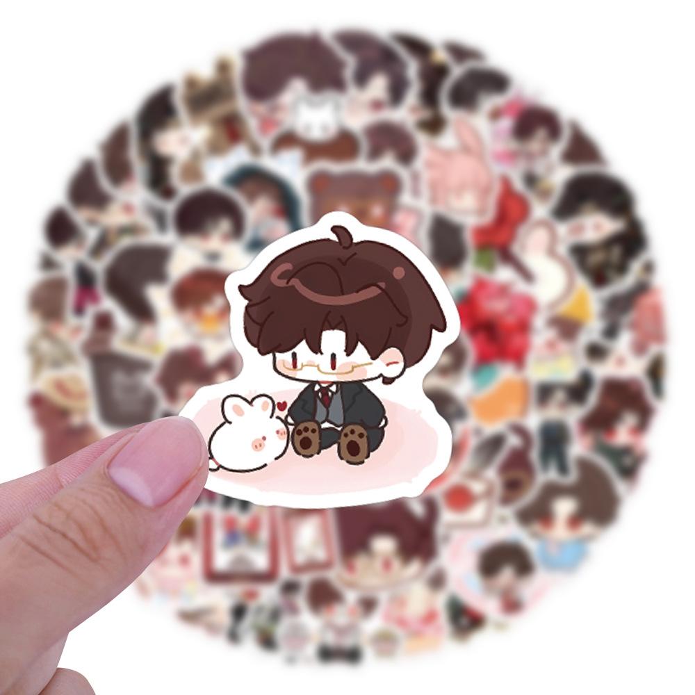 105 New Styles of Land Shen Q Version Graffiti Stickers Decorate Refrigerator Skateboard Water Cup DIY Personalized Stickers