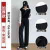 Gray Suit Pants Women's Spring and Autumn New High Waist Drape Loose Small Narrow Version Straight Thin Wide Leg Pants