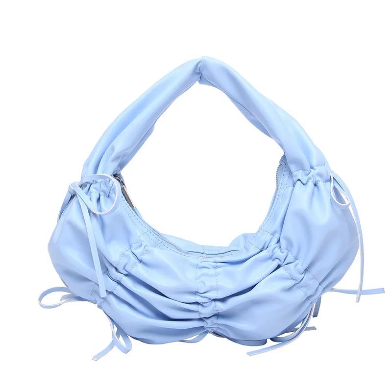 Half Moon Bowknot Women Handbags Pleated Cloud Dumpling Bags for Women Croissant Shoulder Bag Designer Bag Crescent Clutch