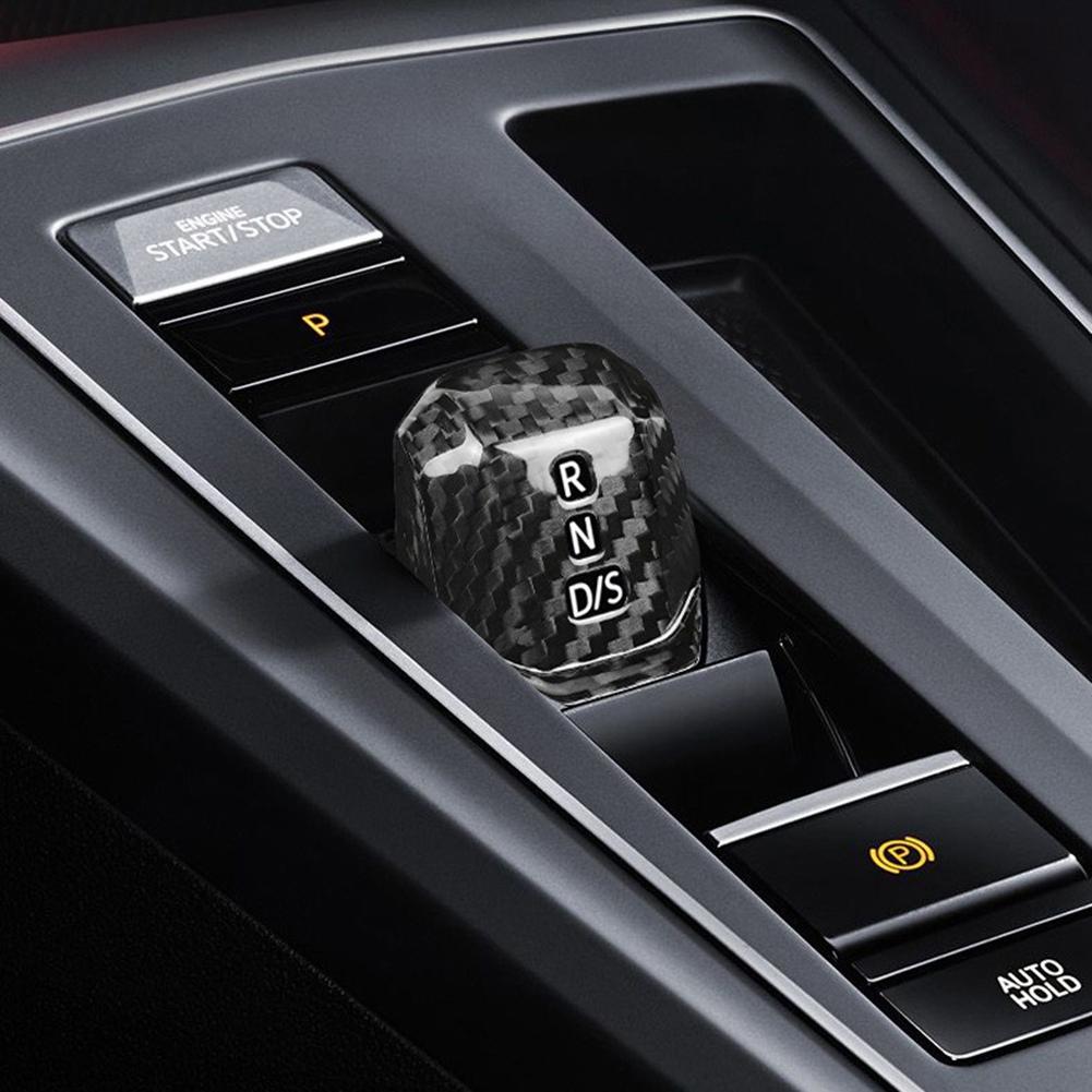 NEW-Real Carbon Fiber Sticker Car Gear Shift Knob Cover Accessories For VW Golf 8 MK8 2021-2023
