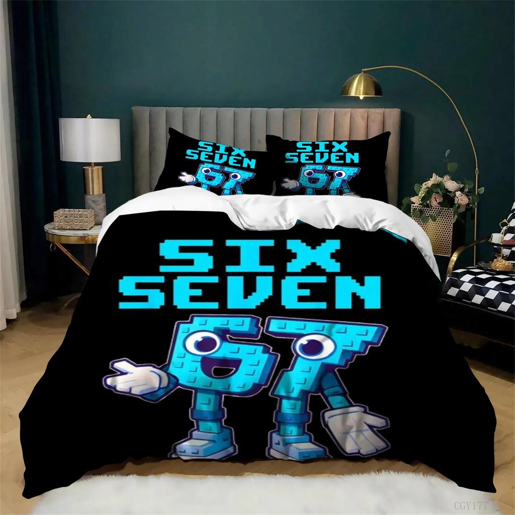 Cool Street Style 67 Seven Graffiti Home Bedding Set Duvet Cover Pillowcase for Youth 2/3pcs Bedroom Decor Large Size Gift