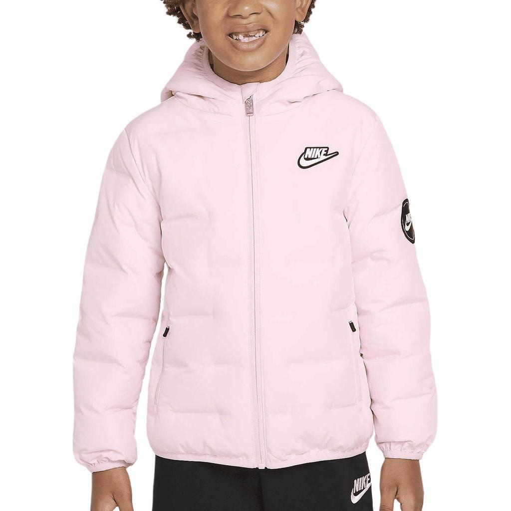 Nike Пуховик с капюшоном и молнией Детские куртки Foam-Pink HQ7960-663