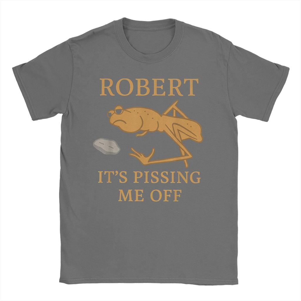 Футболки Robert Pissing Me Off для мужчин и женщин Маркус Червяк Потрясающие хлопковые футболки с круглым вырезом с коротким рукавом 6XL Одежда