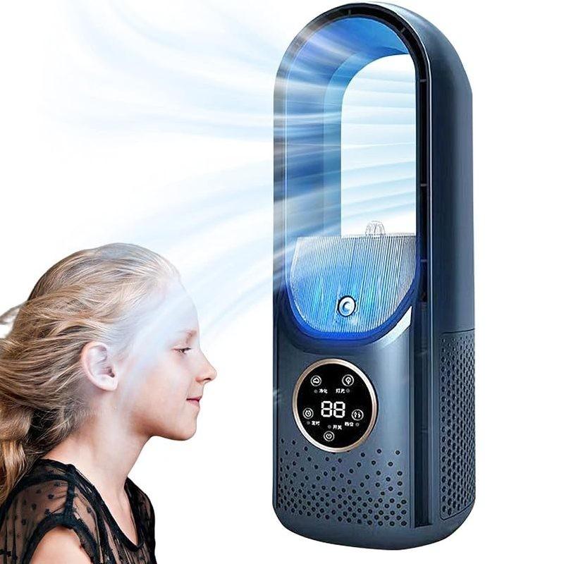 Stylish Home Dorm Office Desk Usb Cold Air Fan With Humidification Silent Timer Air Conditioner