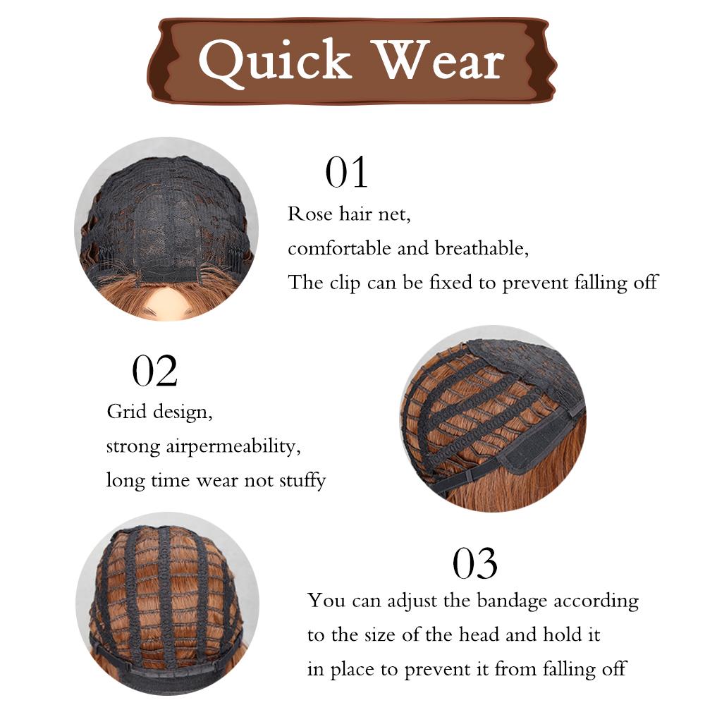 Синтетический натуральный длинный волнистый парик для наращивания волос коричневый парик термостойкий парик для женщин повседневный