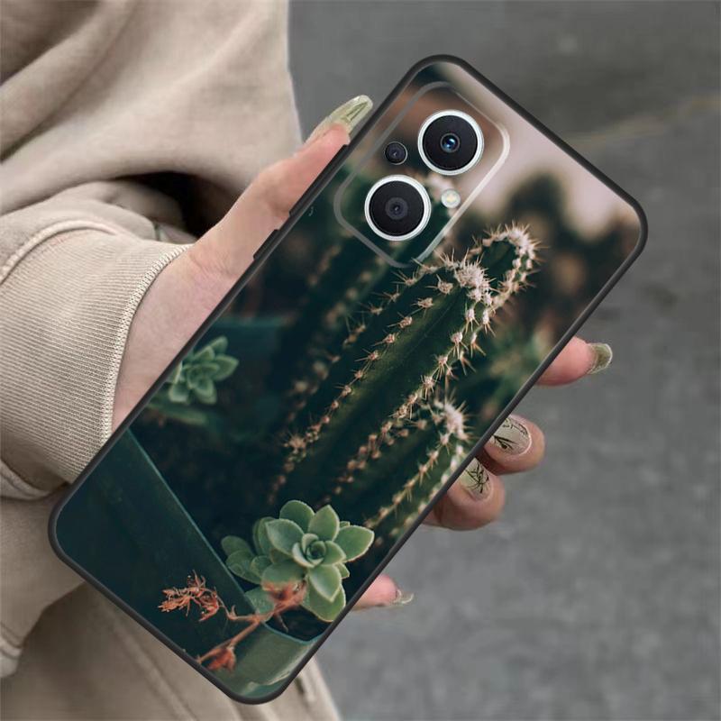 Plant Cactus Case For OPPO Reno 14 10 11 12 13 Pro 11F 12F 13F 14F 7 8 Lite OPPO Find X9 X8 X5 Pro Cover