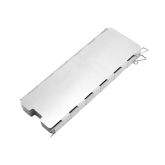 Ветровое стекло для кемпинговой печи, пластины из алюминиевого сплава, нержавеющие, устойчивые к коррозии, складная походная печь, аксессуары для ветрового стекла